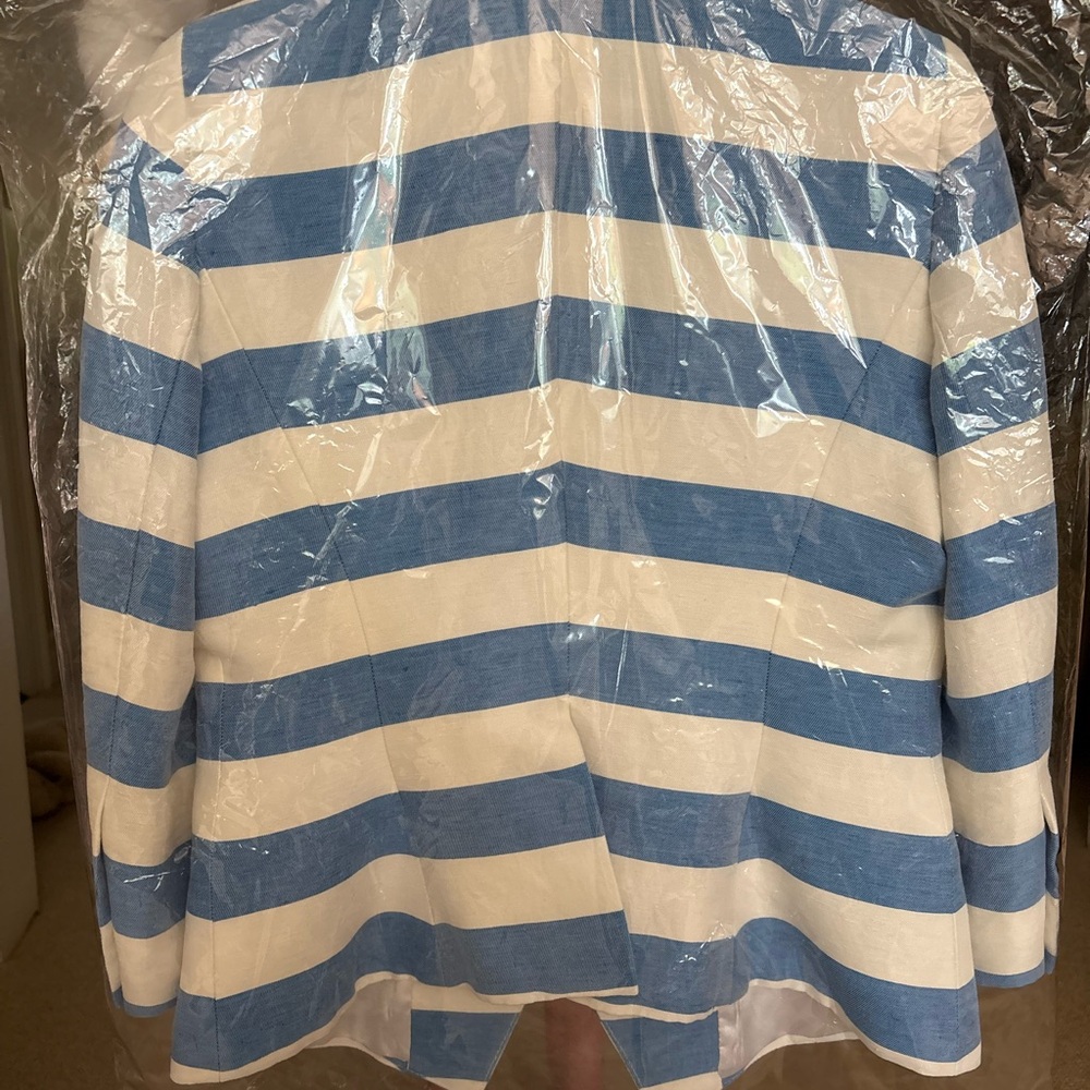 Smythe — Blue and White Striped Blazer - Picture 2 of 2